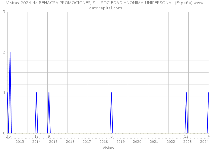 Visitas 2024 de REHACSA PROMOCIONES, S. L SOCIEDAD ANONIMA UNIPERSONAL (España) 
