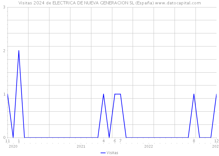 Visitas 2024 de ELECTRICA DE NUEVA GENERACION SL (España) 