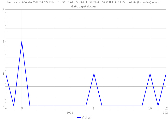 Visitas 2024 de WILOANS DIRECT SOCIAL IMPACT GLOBAL SOCIEDAD LIMITADA (España) 