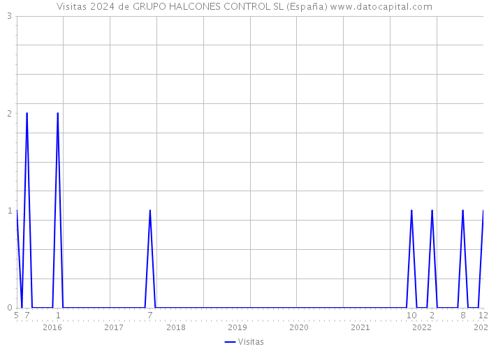 Visitas 2024 de GRUPO HALCONES CONTROL SL (España) 