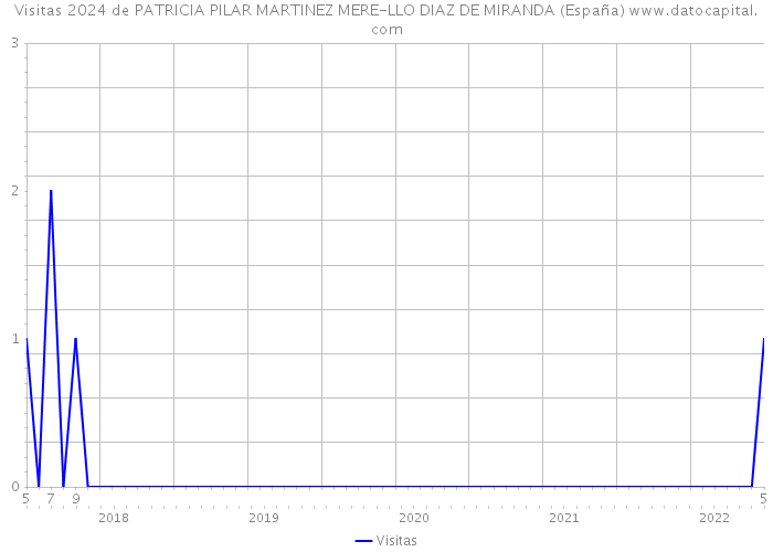 Visitas 2024 de PATRICIA PILAR MARTINEZ MERE-LLO DIAZ DE MIRANDA (España) 