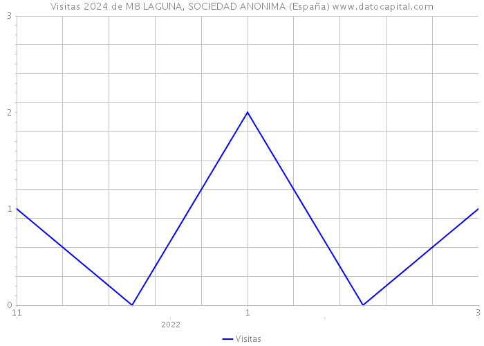 Visitas 2024 de M8 LAGUNA, SOCIEDAD ANONIMA (España) 