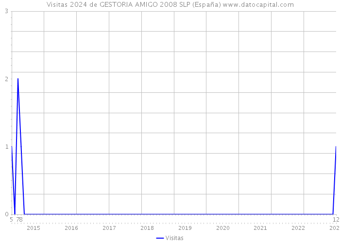 Visitas 2024 de GESTORIA AMIGO 2008 SLP (España) 