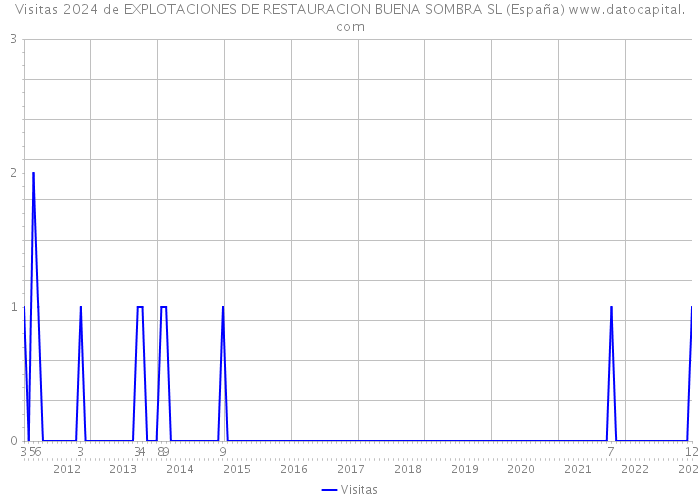 Visitas 2024 de EXPLOTACIONES DE RESTAURACION BUENA SOMBRA SL (España) 