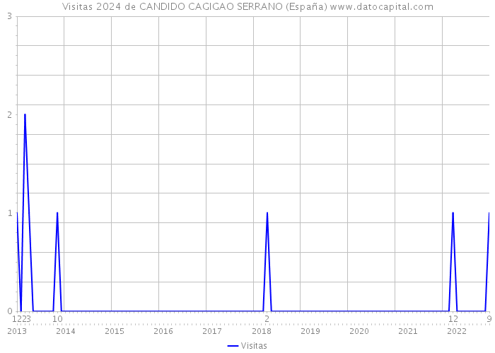 Visitas 2024 de CANDIDO CAGIGAO SERRANO (España) 