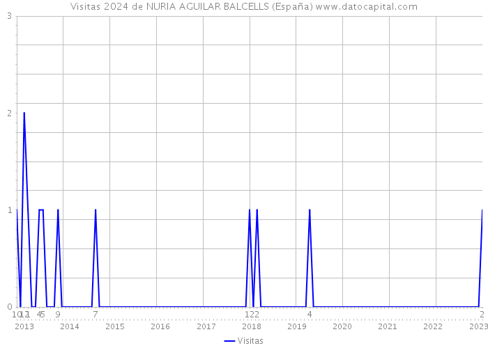 Visitas 2024 de NURIA AGUILAR BALCELLS (España) 