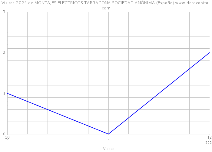 Visitas 2024 de MONTAJES ELECTRICOS TARRAGONA SOCIEDAD ANÓNIMA (España) 