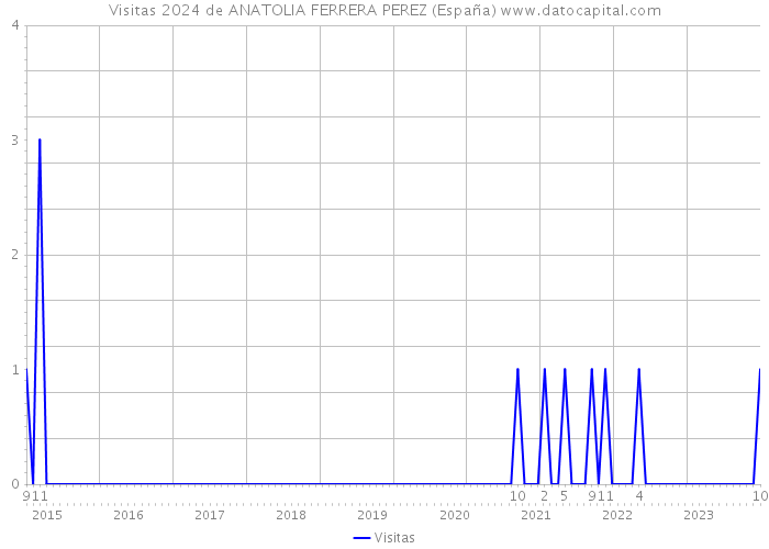 Visitas 2024 de ANATOLIA FERRERA PEREZ (España) 