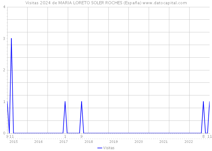 Visitas 2024 de MARIA LORETO SOLER ROCHES (España) 