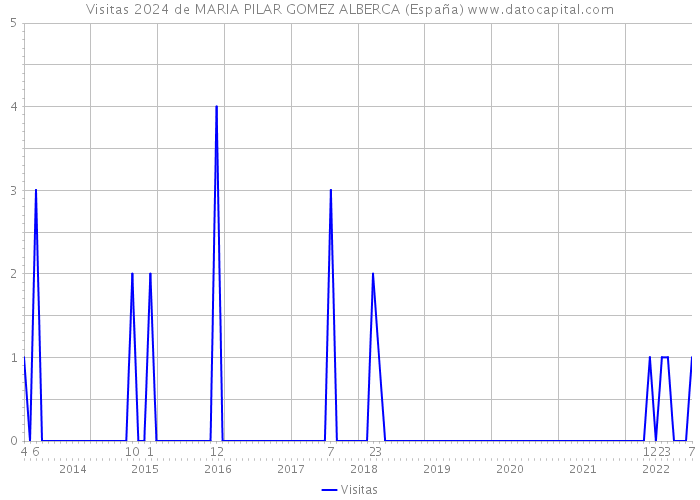 Visitas 2024 de MARIA PILAR GOMEZ ALBERCA (España) 