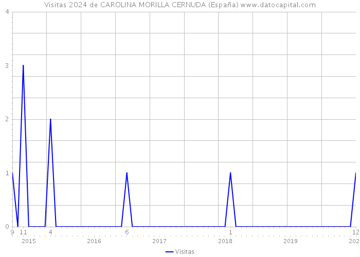 Visitas 2024 de CAROLINA MORILLA CERNUDA (España) 