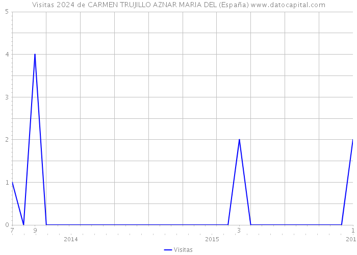 Visitas 2024 de CARMEN TRUJILLO AZNAR MARIA DEL (España) 