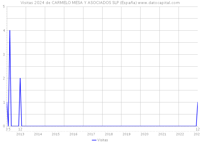 Visitas 2024 de CARMELO MESA Y ASOCIADOS SLP (España) 