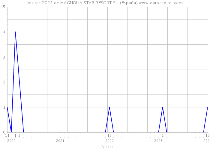Visitas 2024 de MAGNOLIA STAR RESORT SL. (España) 