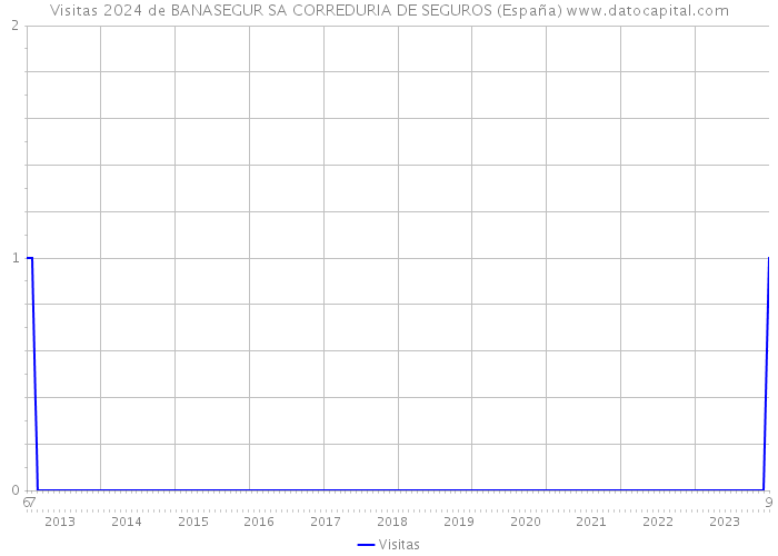 Visitas 2024 de BANASEGUR SA CORREDURIA DE SEGUROS (España) 
