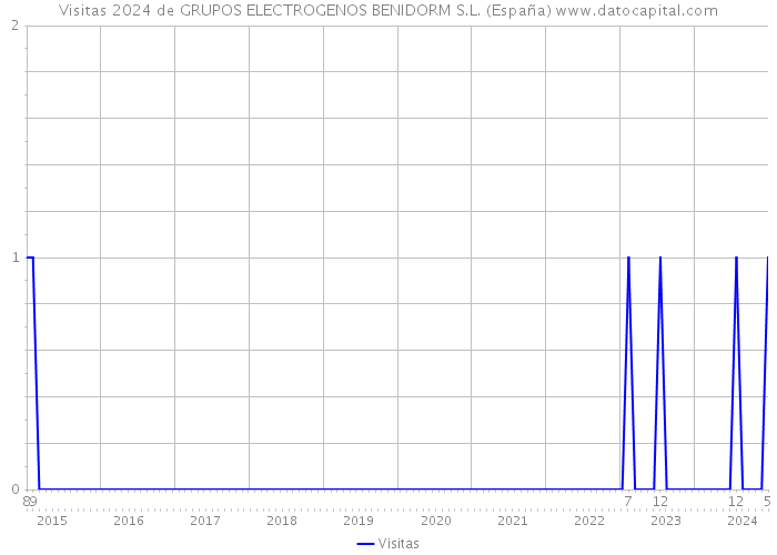 Visitas 2024 de GRUPOS ELECTROGENOS BENIDORM S.L. (España) 