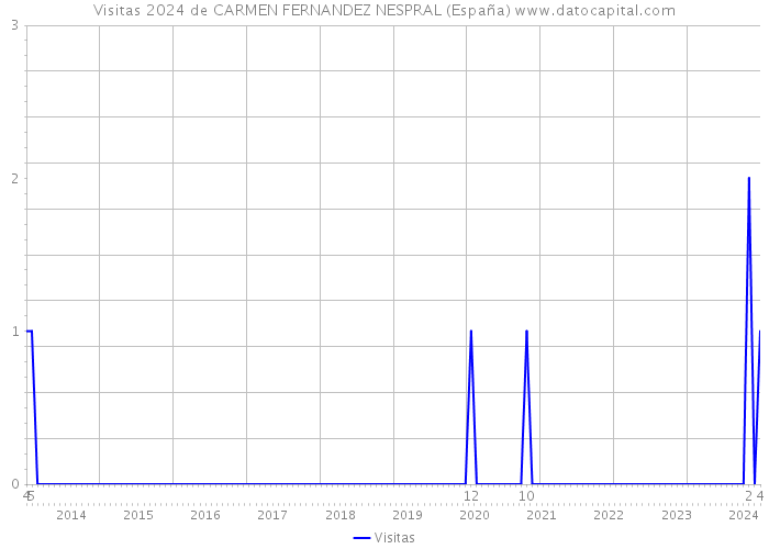 Visitas 2024 de CARMEN FERNANDEZ NESPRAL (España) 