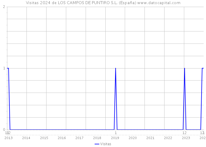 Visitas 2024 de LOS CAMPOS DE PUNTIRO S.L. (España) 