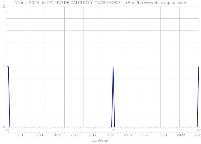 Visitas 2024 de CENTRO DE CALCULO Y TRASPASOS S.L. (España) 