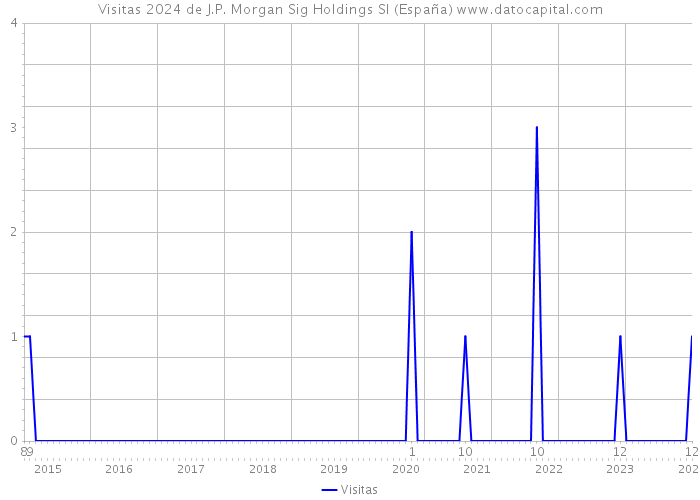 Visitas 2024 de J.P. Morgan Sig Holdings Sl (España) 