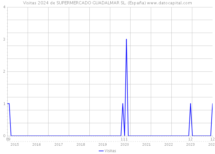 Visitas 2024 de SUPERMERCADO GUADALMAR SL. (España) 