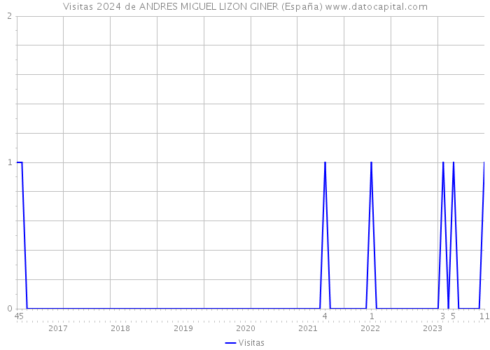 Visitas 2024 de ANDRES MIGUEL LIZON GINER (España) 