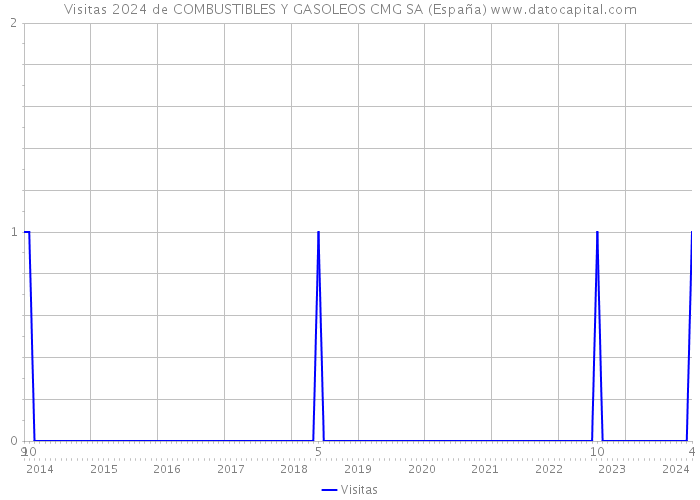 Visitas 2024 de COMBUSTIBLES Y GASOLEOS CMG SA (España) 