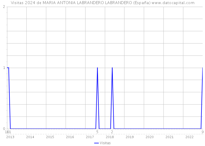 Visitas 2024 de MARIA ANTONIA LABRANDERO LABRANDERO (España) 