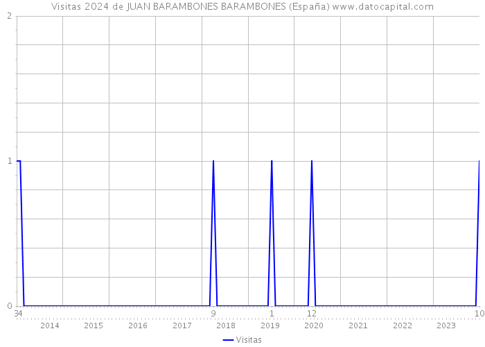 Visitas 2024 de JUAN BARAMBONES BARAMBONES (España) 