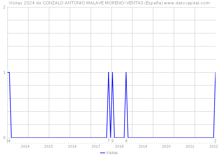 Visitas 2024 de GONZALO ANTONIO MALAVE MORENO-VENTAS (España) 