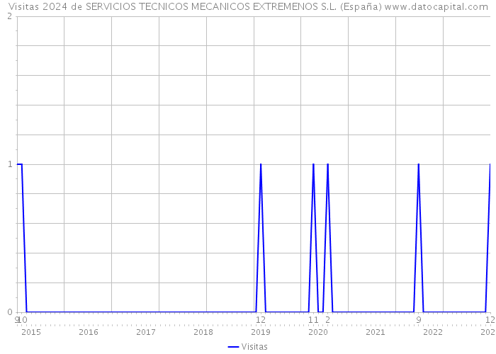 Visitas 2024 de SERVICIOS TECNICOS MECANICOS EXTREMENOS S.L. (España) 