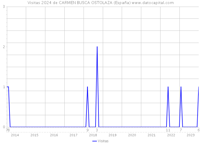 Visitas 2024 de CARMEN BUSCA OSTOLAZA (España) 