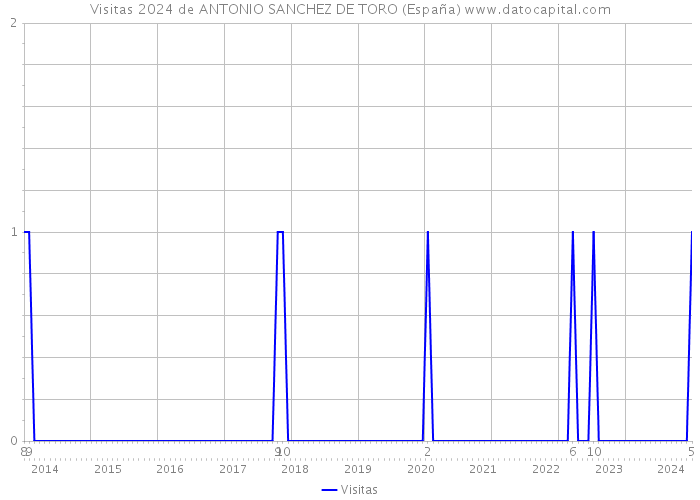 Visitas 2024 de ANTONIO SANCHEZ DE TORO (España) 