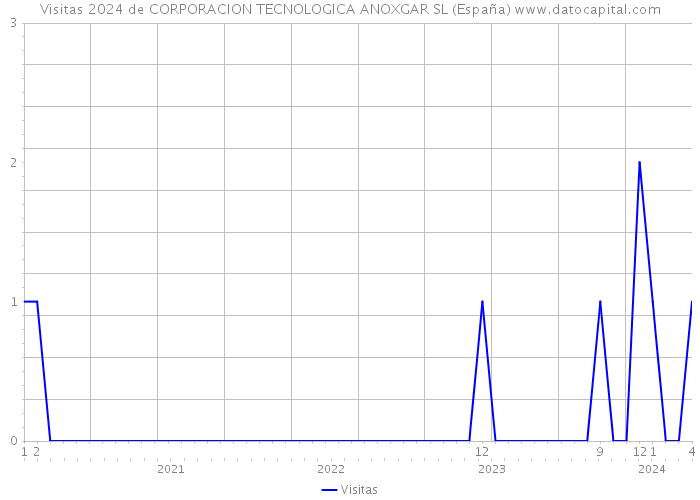 Visitas 2024 de CORPORACION TECNOLOGICA ANOXGAR SL (España) 