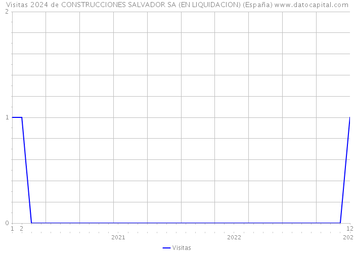 Visitas 2024 de CONSTRUCCIONES SALVADOR SA (EN LIQUIDACION) (España) 