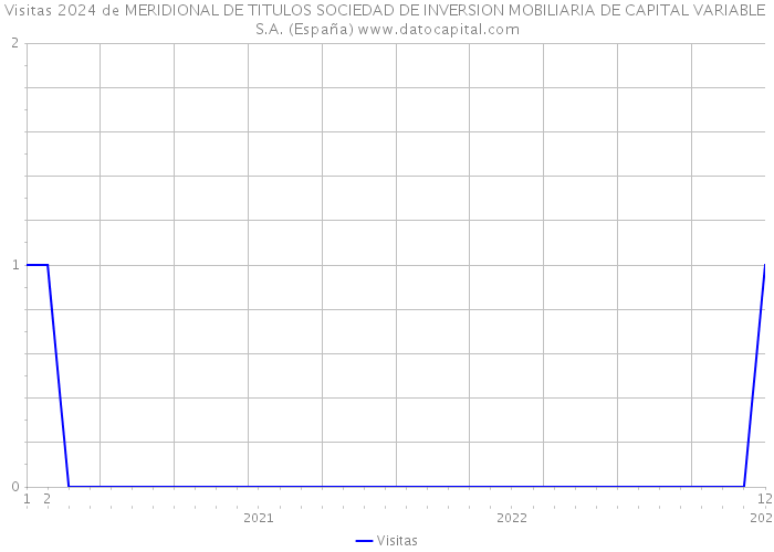 Visitas 2024 de MERIDIONAL DE TITULOS SOCIEDAD DE INVERSION MOBILIARIA DE CAPITAL VARIABLE S.A. (España) 