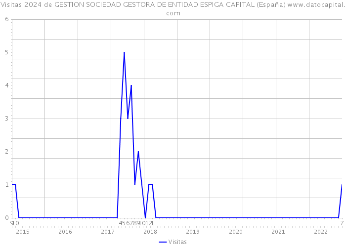 Visitas 2024 de GESTION SOCIEDAD GESTORA DE ENTIDAD ESPIGA CAPITAL (España) 