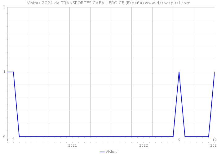 Visitas 2024 de TRANSPORTES CABALLERO CB (España) 