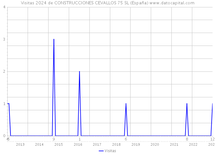 Visitas 2024 de CONSTRUCCIONES CEVALLOS 75 SL (España) 
