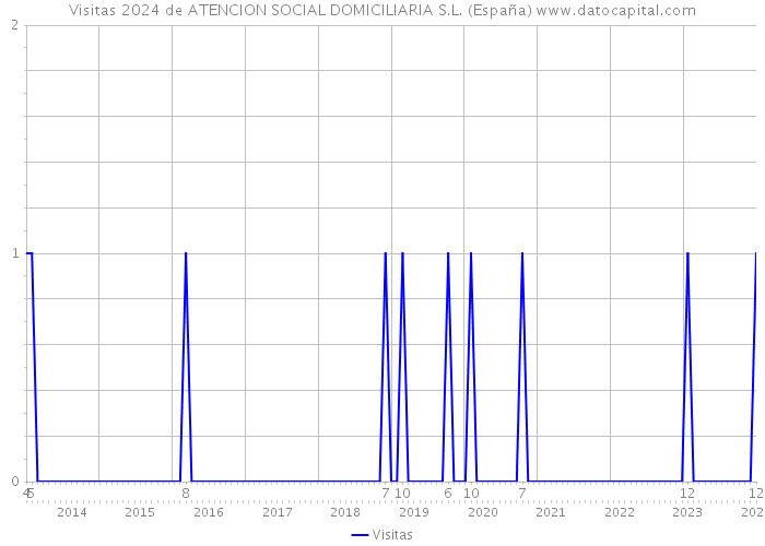 Visitas 2024 de ATENCION SOCIAL DOMICILIARIA S.L. (España) 