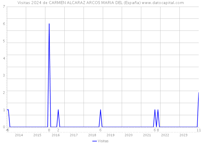 Visitas 2024 de CARMEN ALCARAZ ARCOS MARIA DEL (España) 