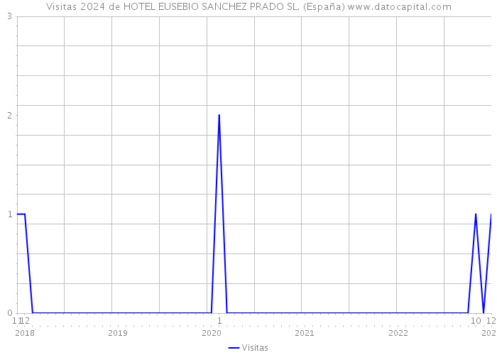 Visitas 2024 de HOTEL EUSEBIO SANCHEZ PRADO SL. (España) 