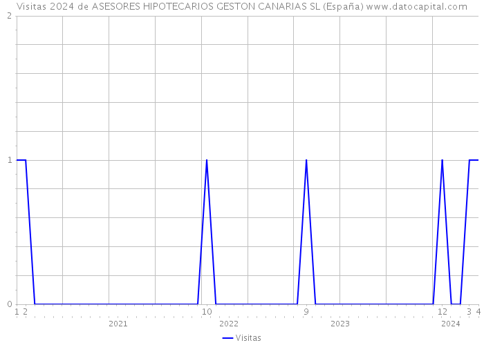 Visitas 2024 de ASESORES HIPOTECARIOS GESTON CANARIAS SL (España) 