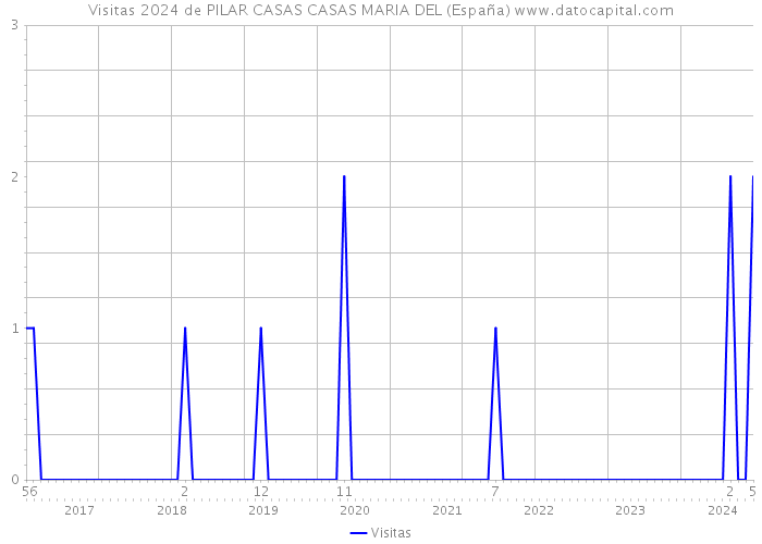 Visitas 2024 de PILAR CASAS CASAS MARIA DEL (España) 