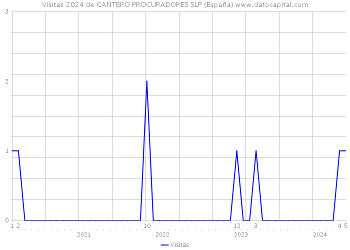 Visitas 2024 de CANTERO PROCURADORES SLP (España) 