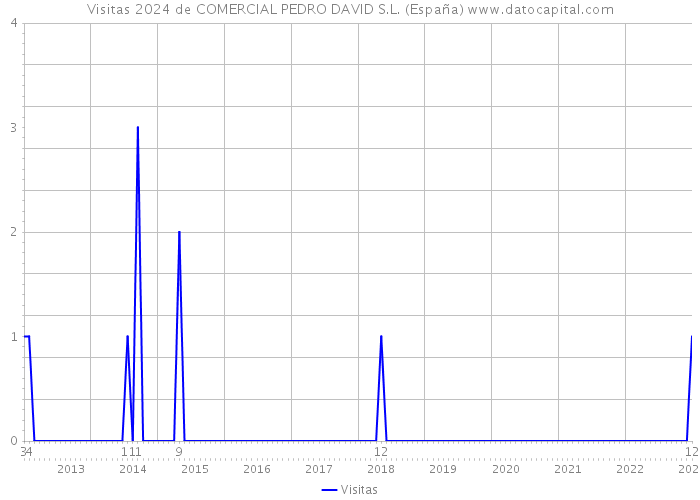 Visitas 2024 de COMERCIAL PEDRO DAVID S.L. (España) 