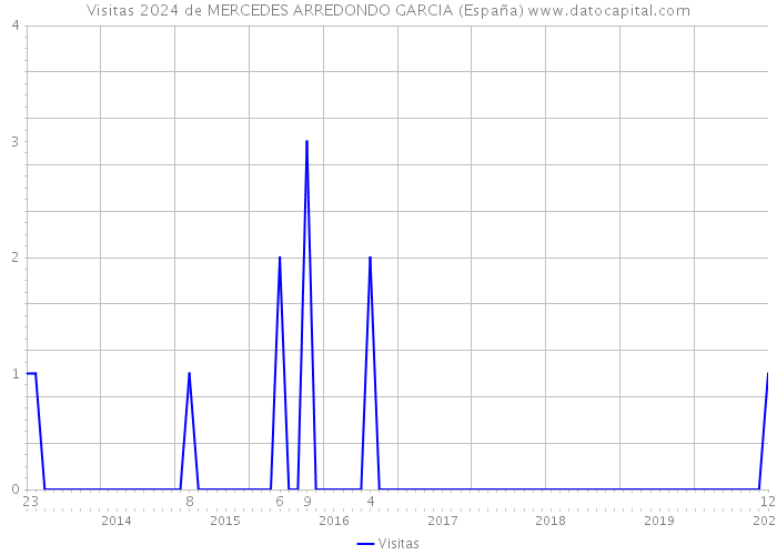 Visitas 2024 de MERCEDES ARREDONDO GARCIA (España) 