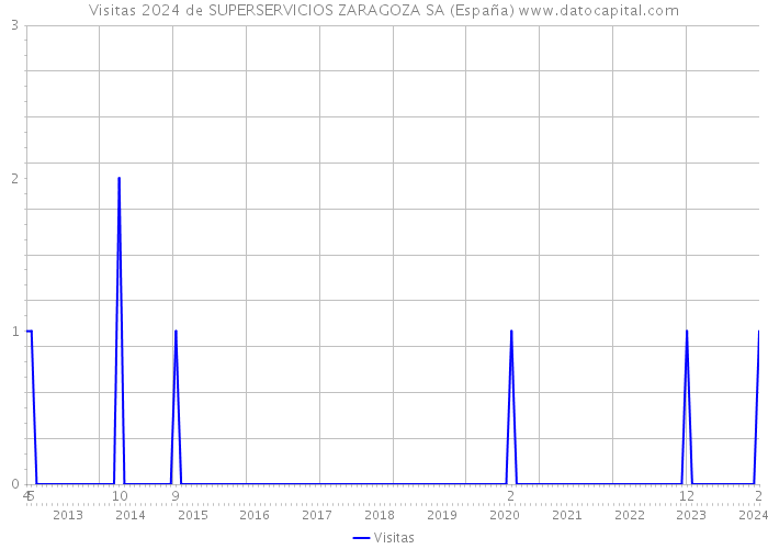 Visitas 2024 de SUPERSERVICIOS ZARAGOZA SA (España) 