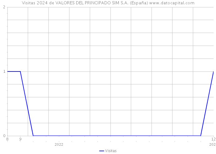 Visitas 2024 de VALORES DEL PRINCIPADO SIM S.A. (España) 