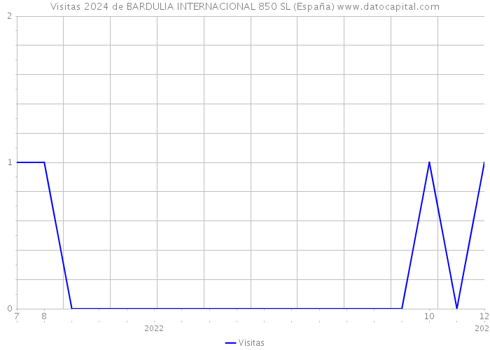 Visitas 2024 de BARDULIA INTERNACIONAL 850 SL (España) 